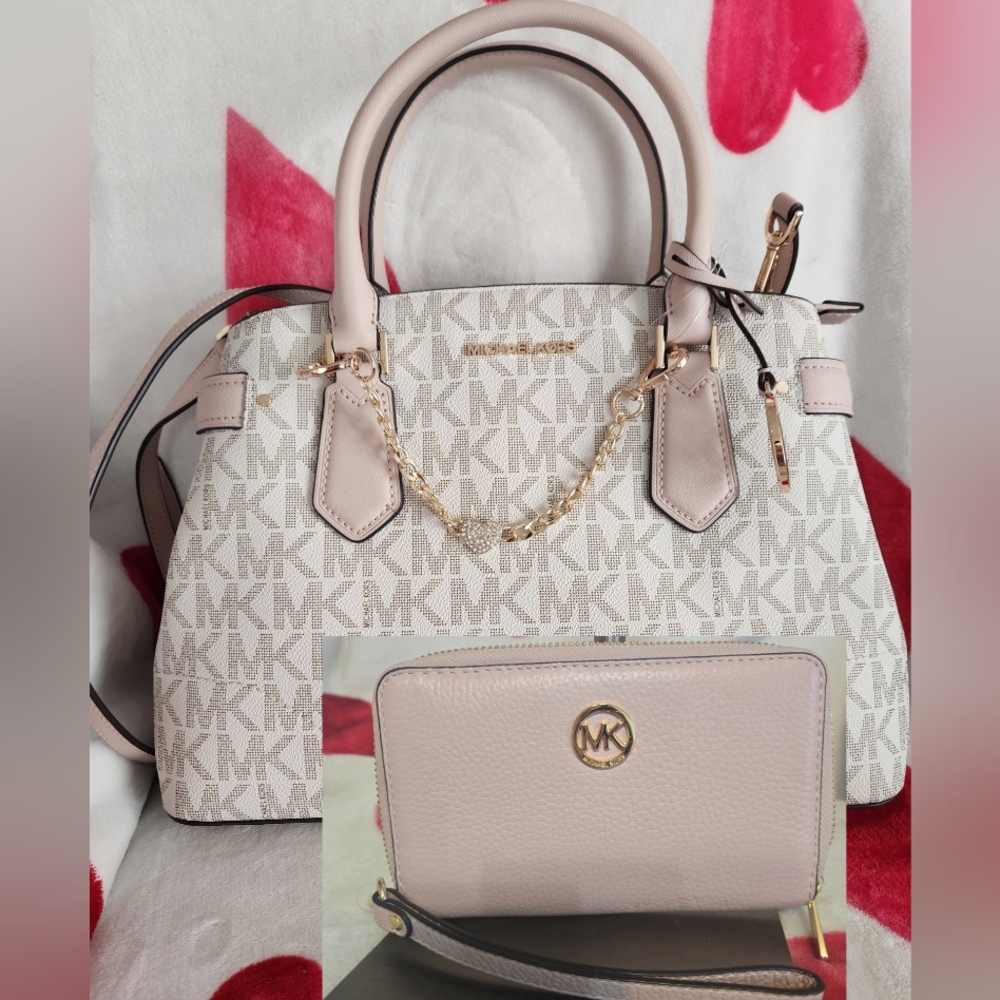 Michael Kors Satchel And Zip Around Wallet